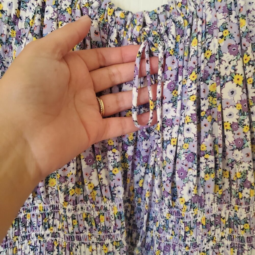 Beautiful Boho Spring Flower Gap Dress (M) - Picture 3 of 6